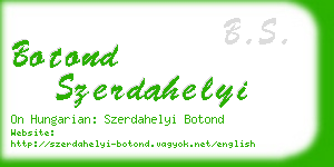 botond szerdahelyi business card